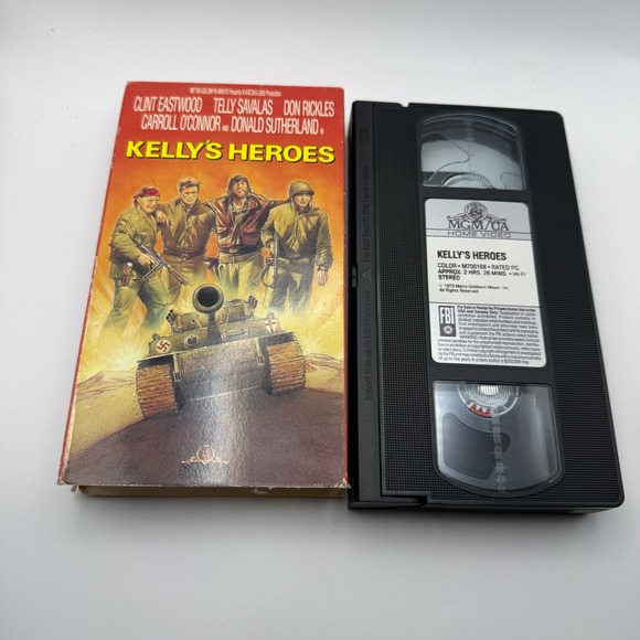 MGM/UA Home Video Other - Kelly's Heroes VHS Clint Eastwood Telly Savalas MGM/UA War Comedy Movie V9